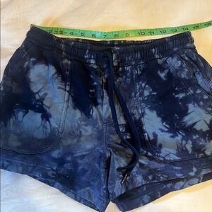 Athleta Blue Tie-Dye Shorts M